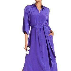 Diane von Furstenberg Purple Shirt Dress